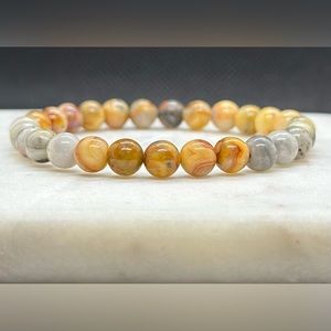 Crazy Lace Agate Healing Crystal Bracelet